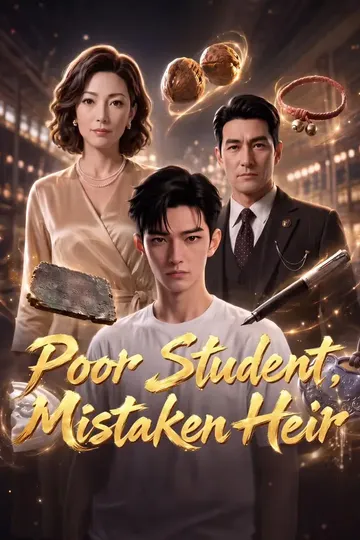 Armer Student, verwechselter Erbe – Poster des Aufstieg des Außenseiters-Kurzdramas