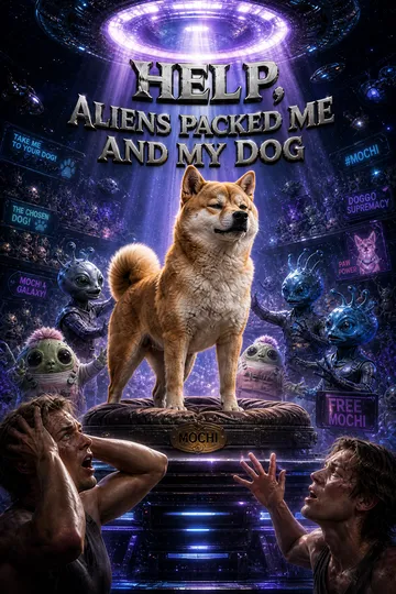 Hilfe! Aliens haben mich und meinen Hund eingepackt. – Poster des Komödie-Kurzdramas