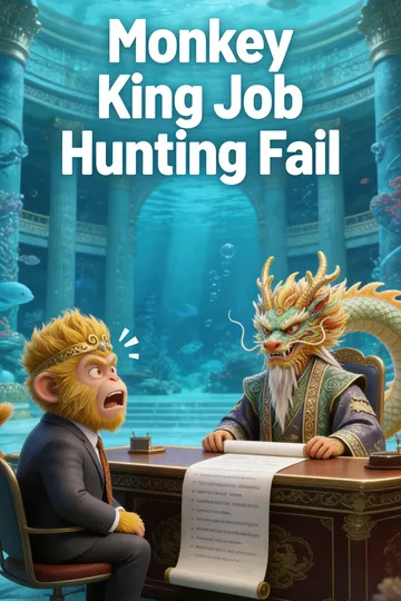 De mislukte banenjacht van de Apenkoning – poster van het korte Fantasie / Bovennatuurlijk-drama