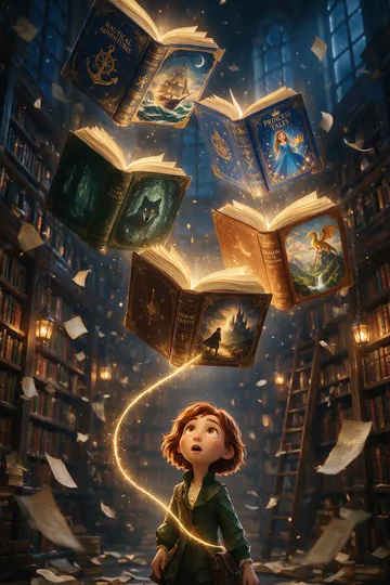 Get Back in the Book! – Animation short drama poster
