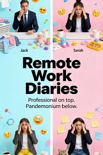 Dagboeken van Het Thuiswerken – poster van het korte Kantoorklets-drama