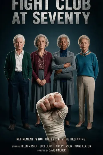 Gevechtsclub op zeventigjarige leeftijd – poster van het korte Kantoorklets-drama