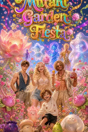Fiesta del jardín mutante – póster del drama corto de Comedia
