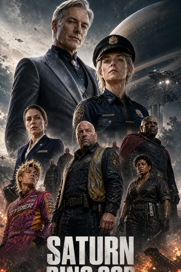 Saturn-Ring-Polizist – Poster des Abenteuer / Überleben-Kurzdramas