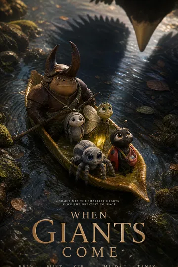 Cuando llegan los gigantes – póster del drama corto de Comedia