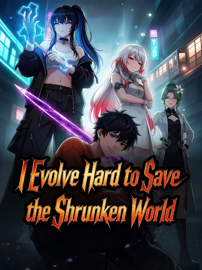 I Evolve Hard to Save the Shrunken Worldaffiche