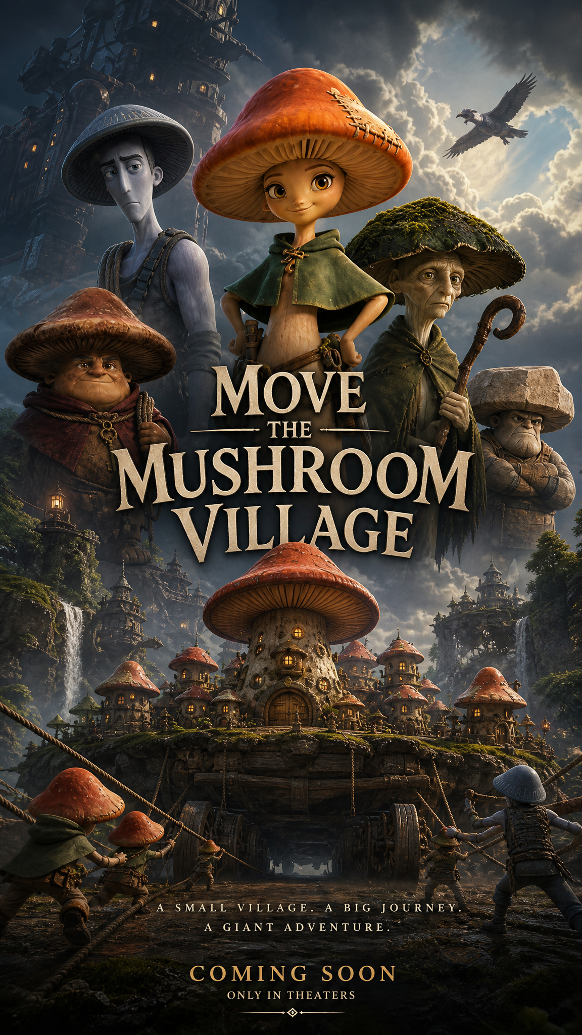 Move the Mushroom Village! poster