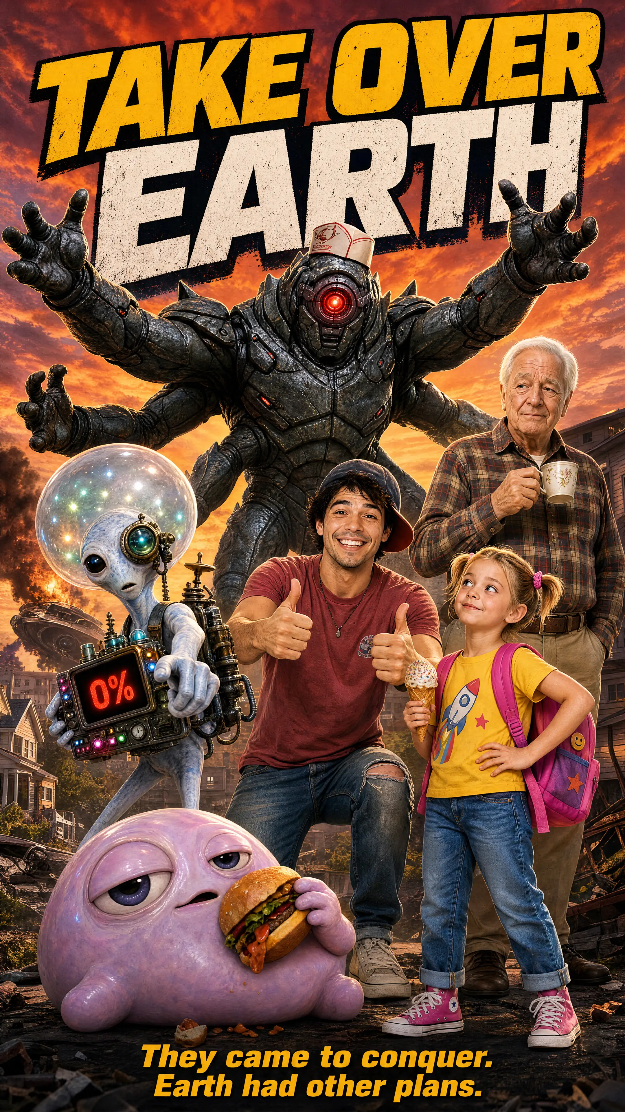 TAKE OVER EARTH poster