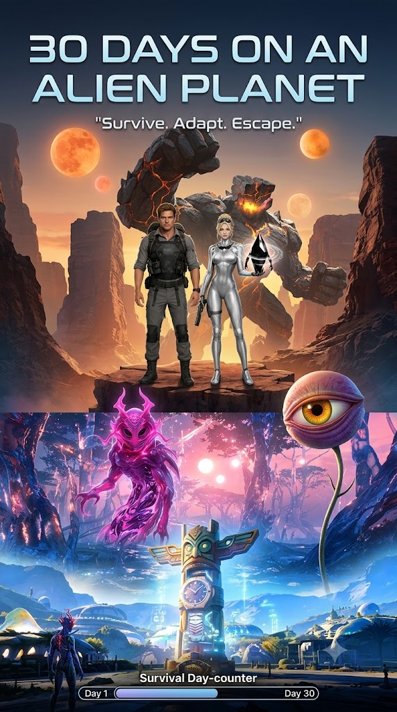 30 Days on an Alien Planet poster