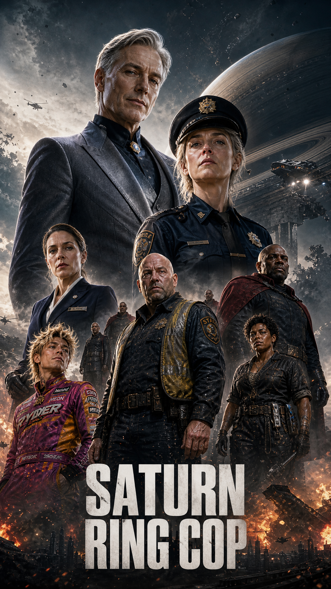 Saturn Ring Cop poster